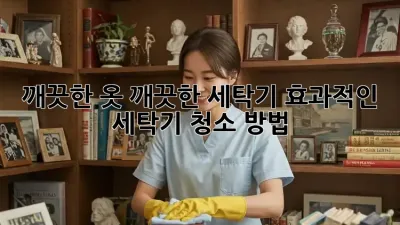 깨끗한 옷, 깨끗한 세탁기! 효과적인 세탁기 청소 방법